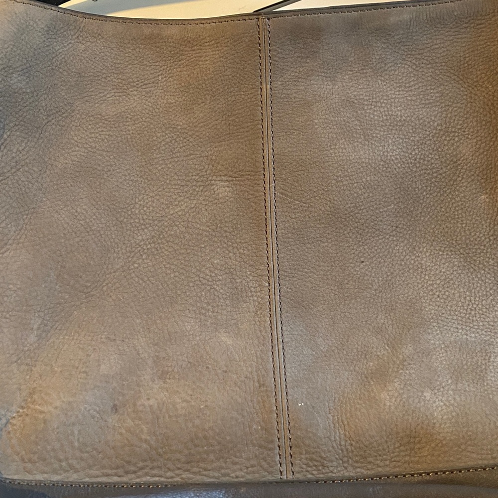 Cole Haan Leyden II Nubuck Leather Hobo Bucket Bag , Gray - Picture 15 of 16